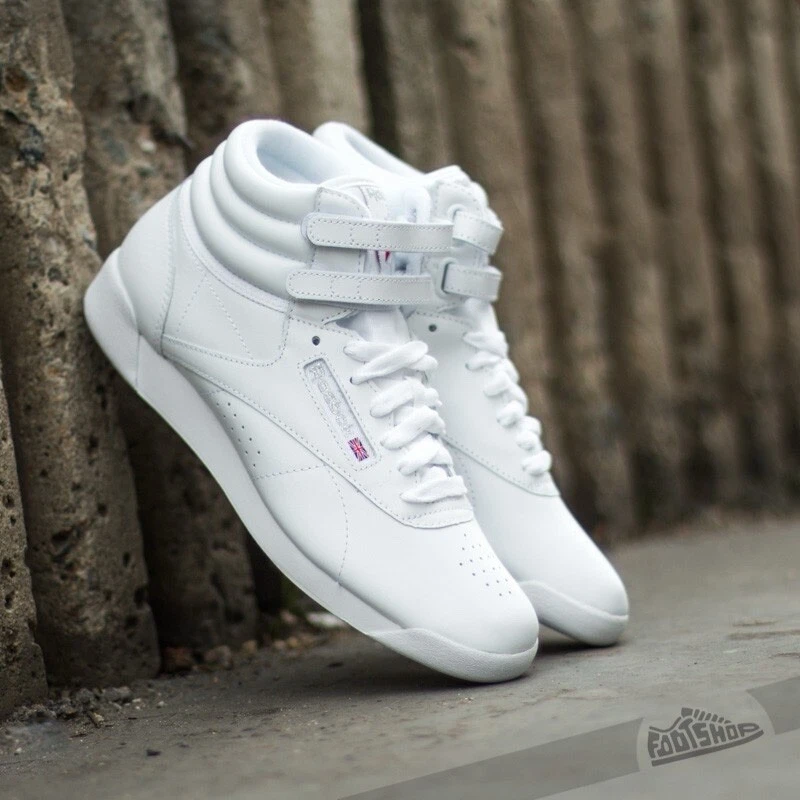 Championes Reebok Mujer Freestyle High Classic 2431 Casual - Blanco — HTS