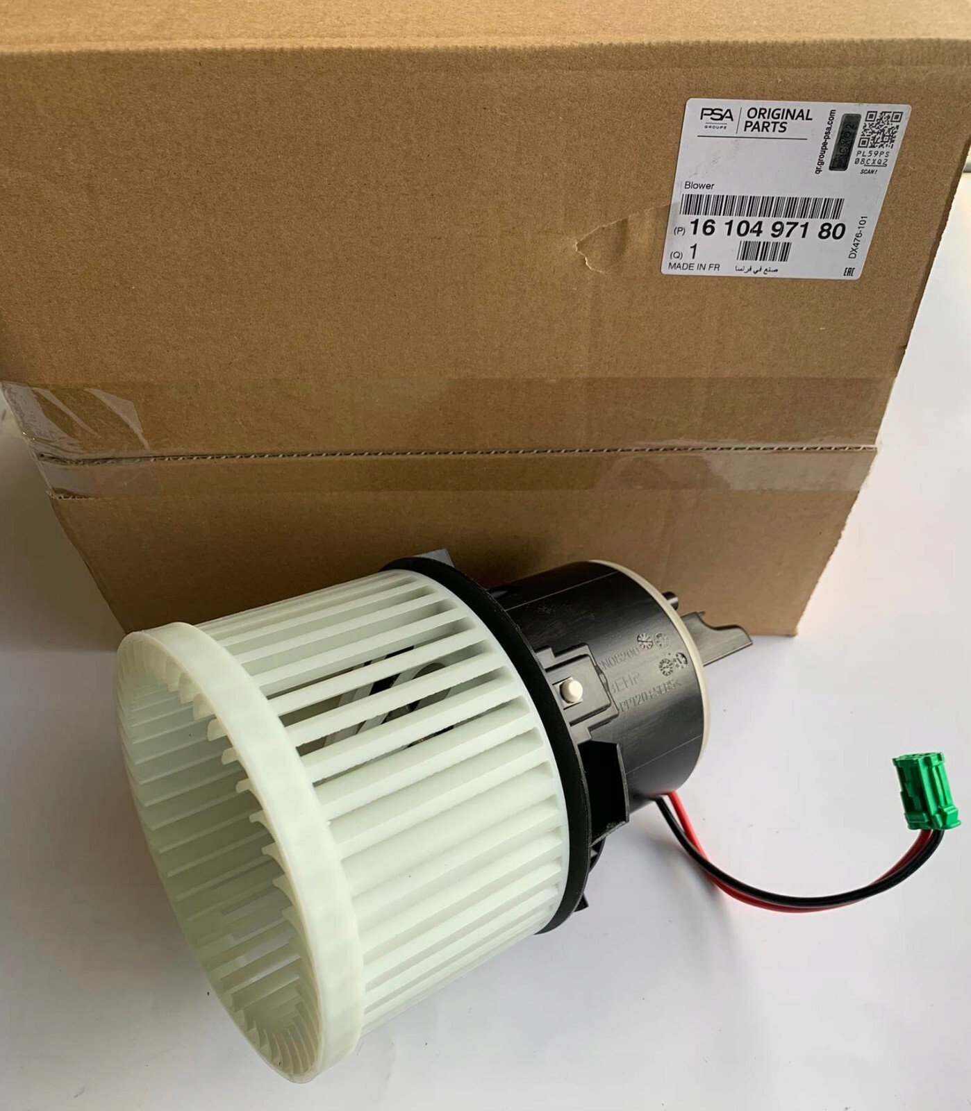 Moteur ventilateur ORIGINAL 16104 robuste pour habitacle Peugeot 308