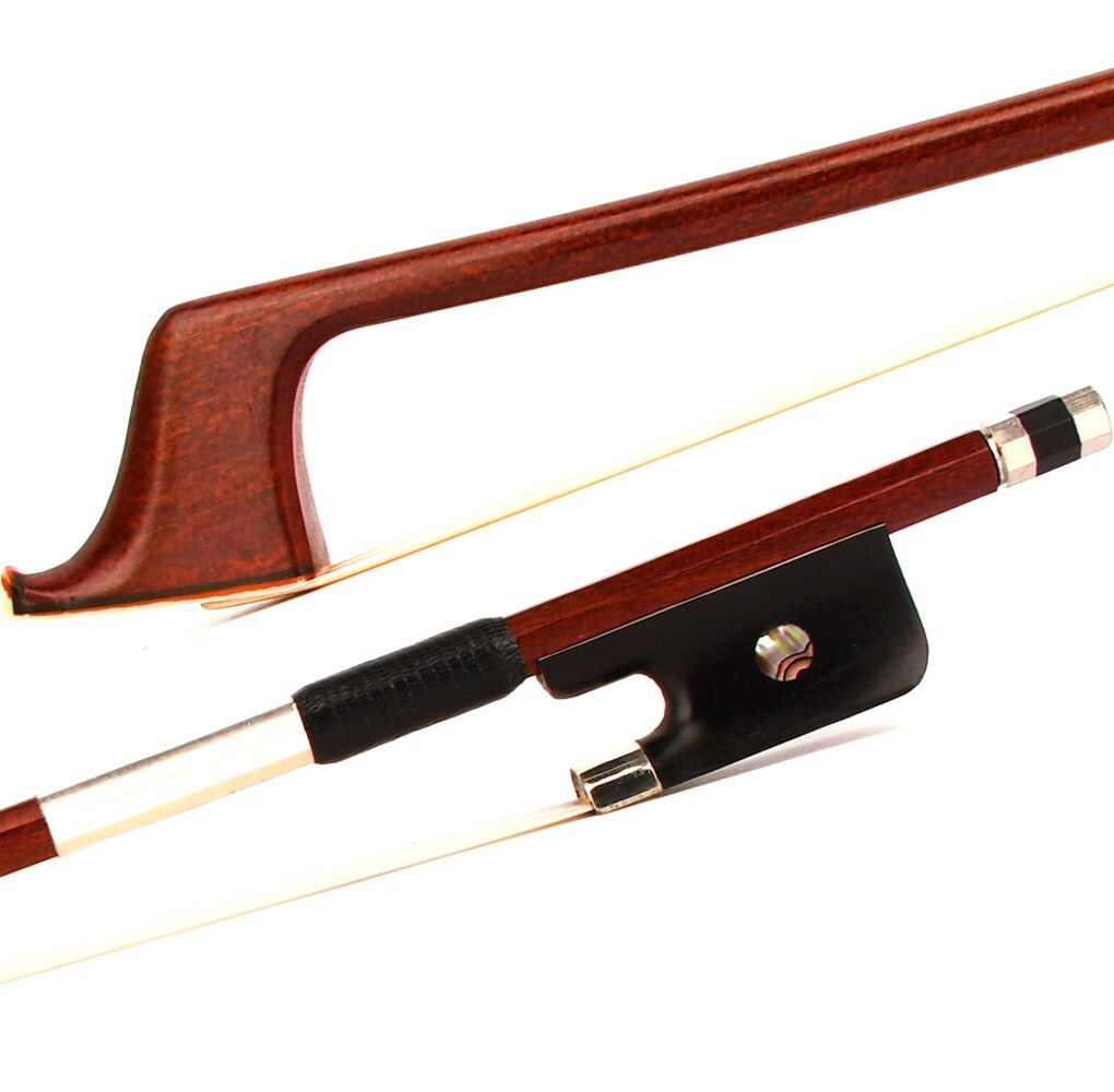 Pro Master Carbon Fiber Pernambuco Skin Cello Bow 4/4 Ebony Single eye