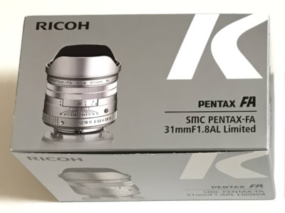 PENTAX HD PENTAX-FA 31mm F1.8 Limited Silver Single Focus Lens K