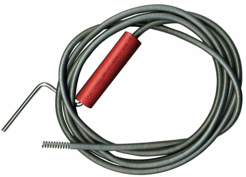 Sonda Sturalavandini A Molla 5 Metri - Professionale, Acciaio, Manico In PVC, Per Scarichi Otturati