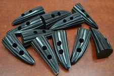 6 PCS HORN TOGGLE SEWING 2 HOLE BUTTONS CRAFT 2" #T-2856