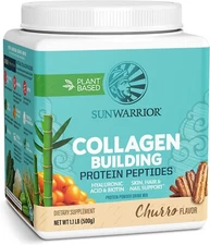 Sunwarrior - Collagen Building Protein Peptides | Drink Mix, Churro, 1.1 Lb/500g