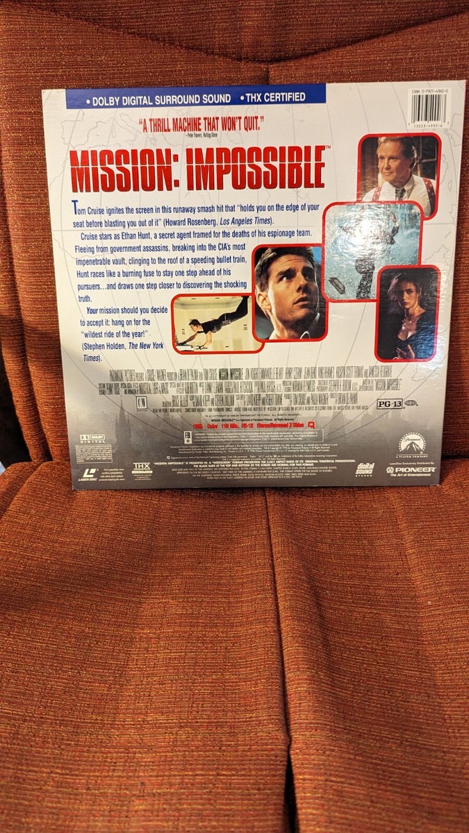 MISSION: IMPOSSIBLE Widescreen Edition Laserdisc LV31899-2WS | eBay