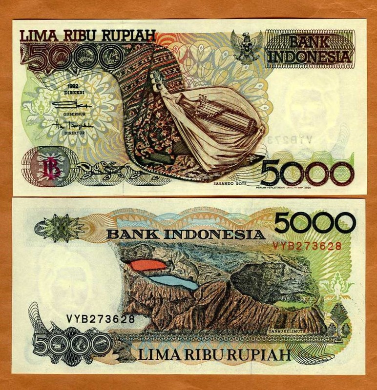 Indonesia, 5000 Rupiah, 1992/2000, P-130i, UNC Colorful