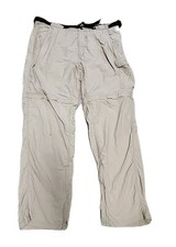 ExOfficio Light Green Convertible Nylon Hiking Pants Mens Large