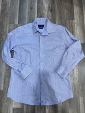 David Donahue Slim Mens Long Sleeve Button Up Shirt 16.5/33/33