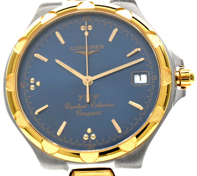 NEAR MINT】Longines conquest VHP L1.627.3 34mm Perpetual calendar