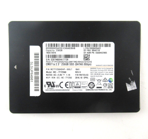 256GB SATA-3 2,5" 6Gb/s Opal SSD - 00XK719