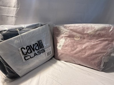 Lot of 2 Designer Handbags Cavalli Class Tatiana & CXL Red Quilted Tote NWT