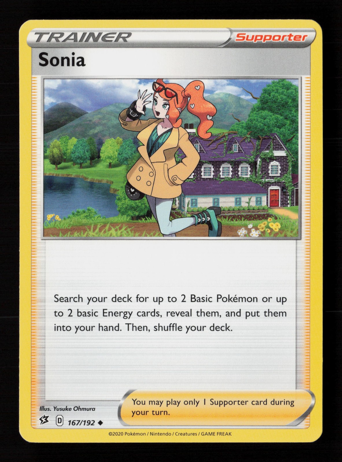 Sonia 167/192 Rebel Clash Pokemon Card -B3