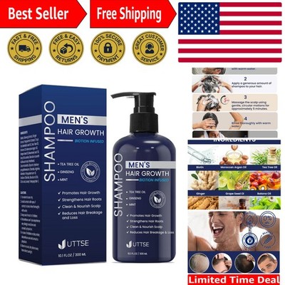 Men's Thickening Shampoo with Tea Tree Oil - 10.1 fl.oz Hair Care Solution