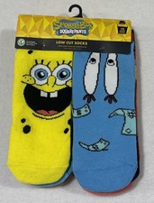 SpongeBob SquarePants Women's Low Cut Socks 10 Pair Pack Show Size 4-10 NEW