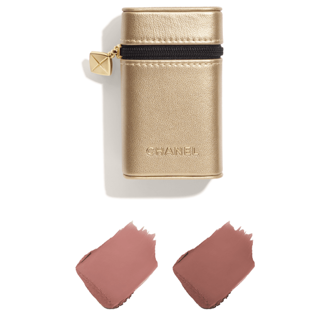 Chanel ROUGE ALLURE VELVET Lipstick Set Pouch Gold Case 478