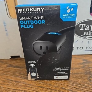 Merkury Innovations Plug intérieur/extérieur Smart Wi-Fi Nouveau