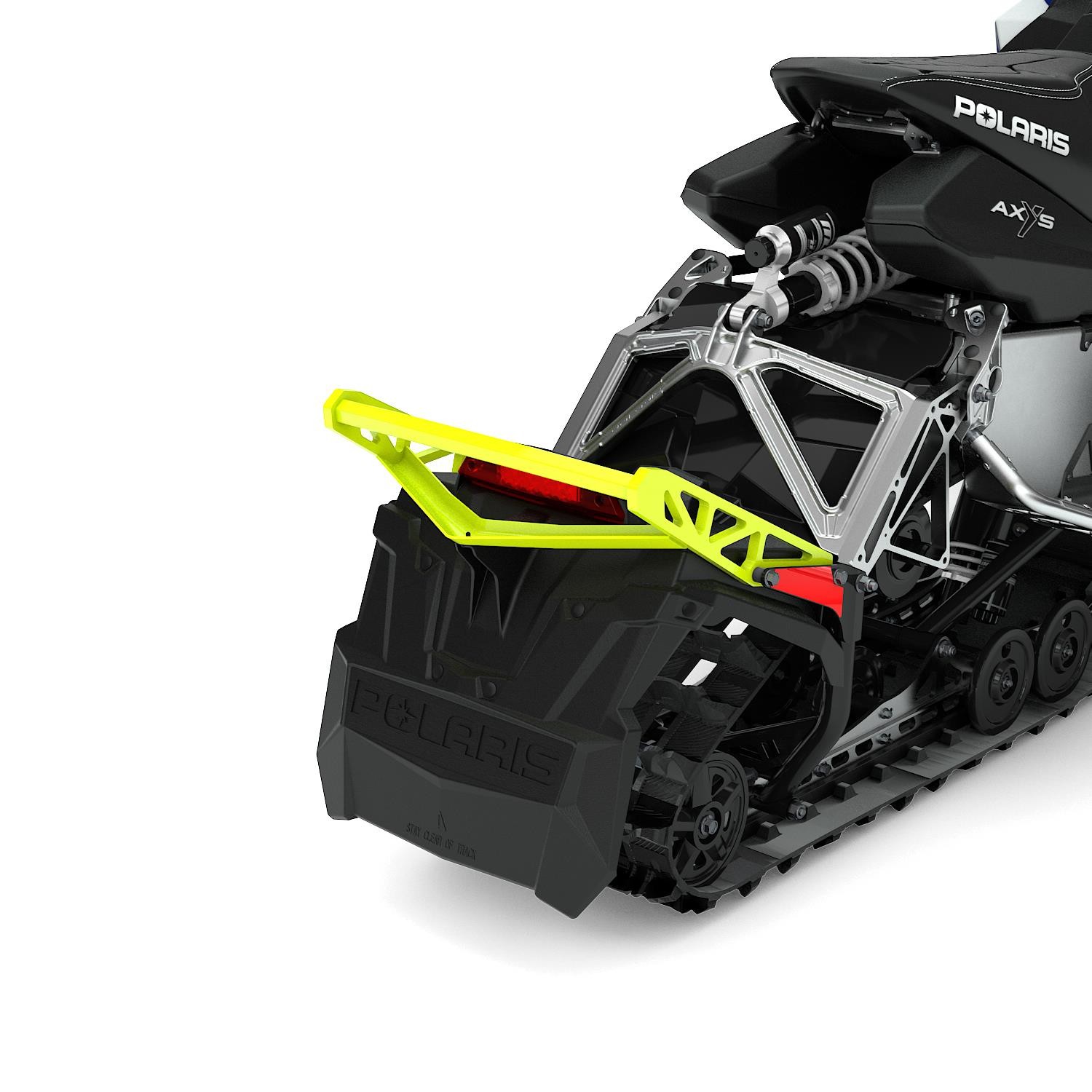 Polaris - 2882926-630 - Elite Pro Rear Bumper, Lime Squeeze for