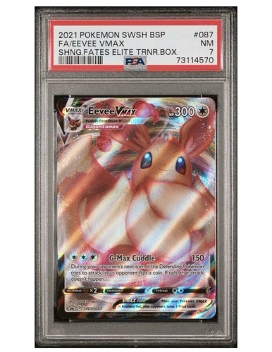 2021 Pokemon SWSH Black Star Promo #175 Eevee-Holo PSA 7