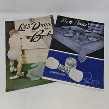 Vintage Crochet Pattern Lily Mills Co. Book 101 1937 Novelties And Bedspreads M4