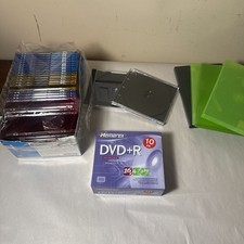 Misc CD Jewel Cases  10 DVD R Recordable Discs