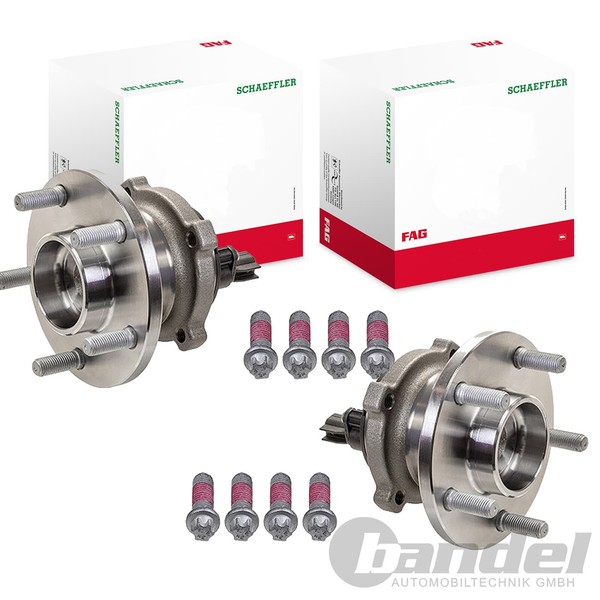 2X FAG Radlager Satz Hinten Passend FÜR Ford C-MAX Focus | 713 6789 40-image