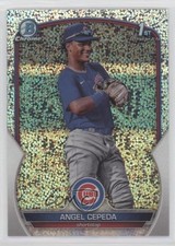 2023 Bowman Chrome Prospects Speckle Refractor 262/299 Angel Cepeda #BCP-205 4pn