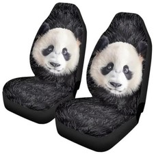 Talayituse Print Car Seat Covers Set Of 2 Breathable Front Bucket Seats Panda
