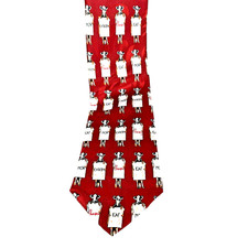 Chick-Fil-A Tie "Eat More Chikin" Team Uniform 58 Inch Burgundy Restaurant