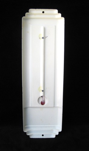 Vintage PAHNKE CLEANERS Chicago Heights IL METAL Advertising Thermometer 1960's - Picture 3 of 6