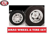 New Acme 1:18 Scale Drag Wheel & Tire Set A18...