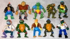 Lot #2 Random Vintage Teenage Mutant Ninja Turtles figures - ALL INCOMPLETE