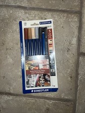 STAEDTLER Bundle Lumocolor Fine Permanent Markers Marsgrsphic Duo Neutrals NOS