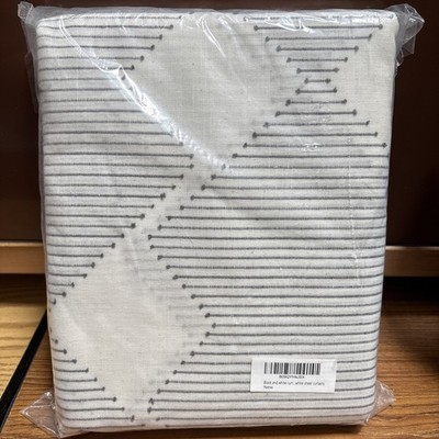 Black and White Sheer Curtain 2 Panels 50 x95  Each Panel