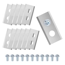 12-Pack Robotic Lawnmower Replacement Blades, 36x18x0.8mm [Silver Tone]
