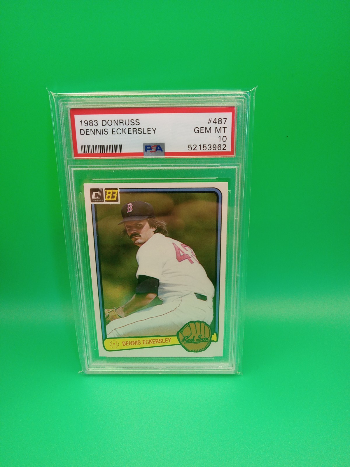 1983 DONRUSS #487 DENNIS ECKERSLEY RED SOX HOF PSA 10