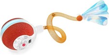 Interactive Cat Toy Ball with Elastic Mesh Tail for Indoor Cats Motion Activated