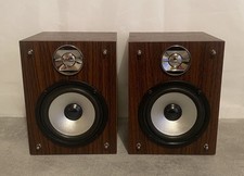 Technika Mini Hifi Brown Wooden Wired Bookshelf Speakers 4ohm Fully Working