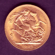 Australia..  1921 Perth - Sovereign.  Full Lustre - aU/UNC