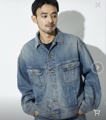 Lee 101-J Riders Denim Jacket Navy L Straight Fit Used JAPAN | eBay