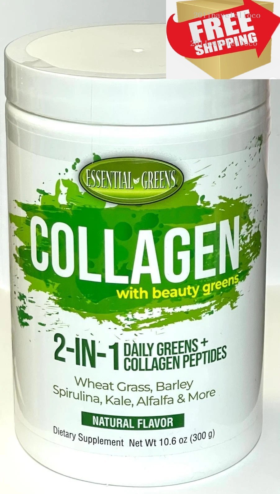 Collagen with beauty greens 2-in-1 Daily Greens + Collagen Peptides and More