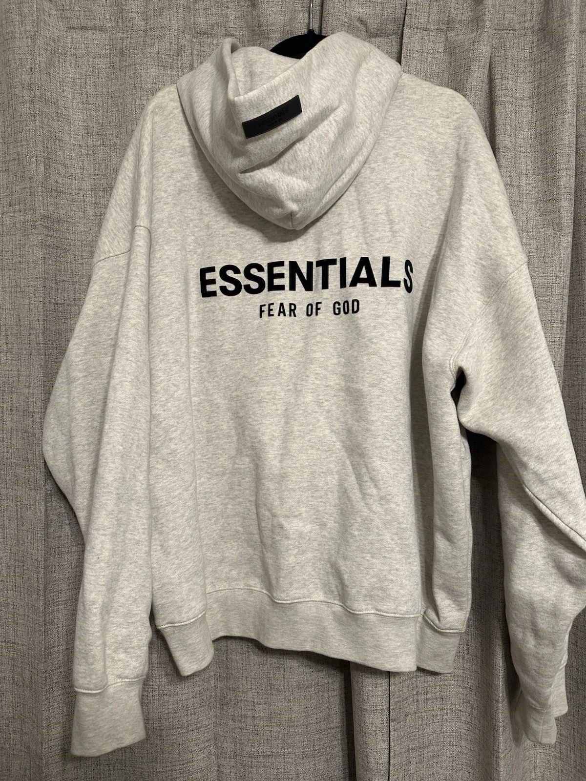 Felpa con cappuccio Fear of God Essentials Light Avena SS22 taglia L