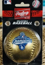 Los Angeles Dodgers World Series Champs MLB Official Gold Baseball 2025🏆⚾️