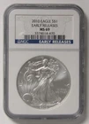 2010 1oz .999 Fine Silver American Silver Eagle NGC MS69