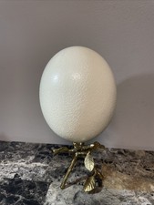 Large Genuine Ostrich Egg Shell Blown Out Hol...