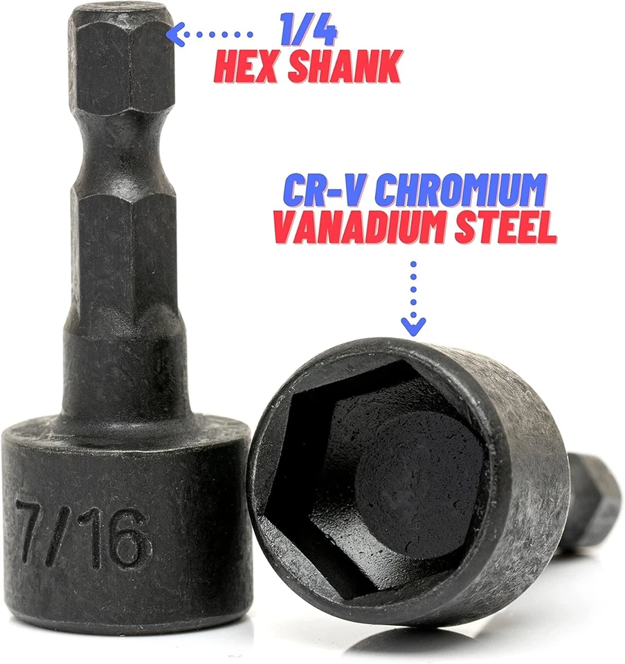 NEIKO 10068A Nut Driver Set, For Impact Drill Bit, Sae and Metric - Image 3 of 4