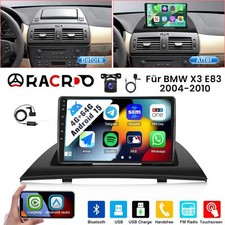 4+64GB DAB+ 9' Autoradio Android 15 Carplay GPS Navi BT Für BMW X3 E83 2004-2010