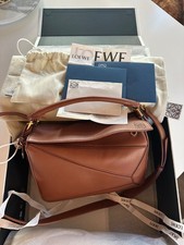Loewe Small Featherlight Puzzle bag in nappa ...