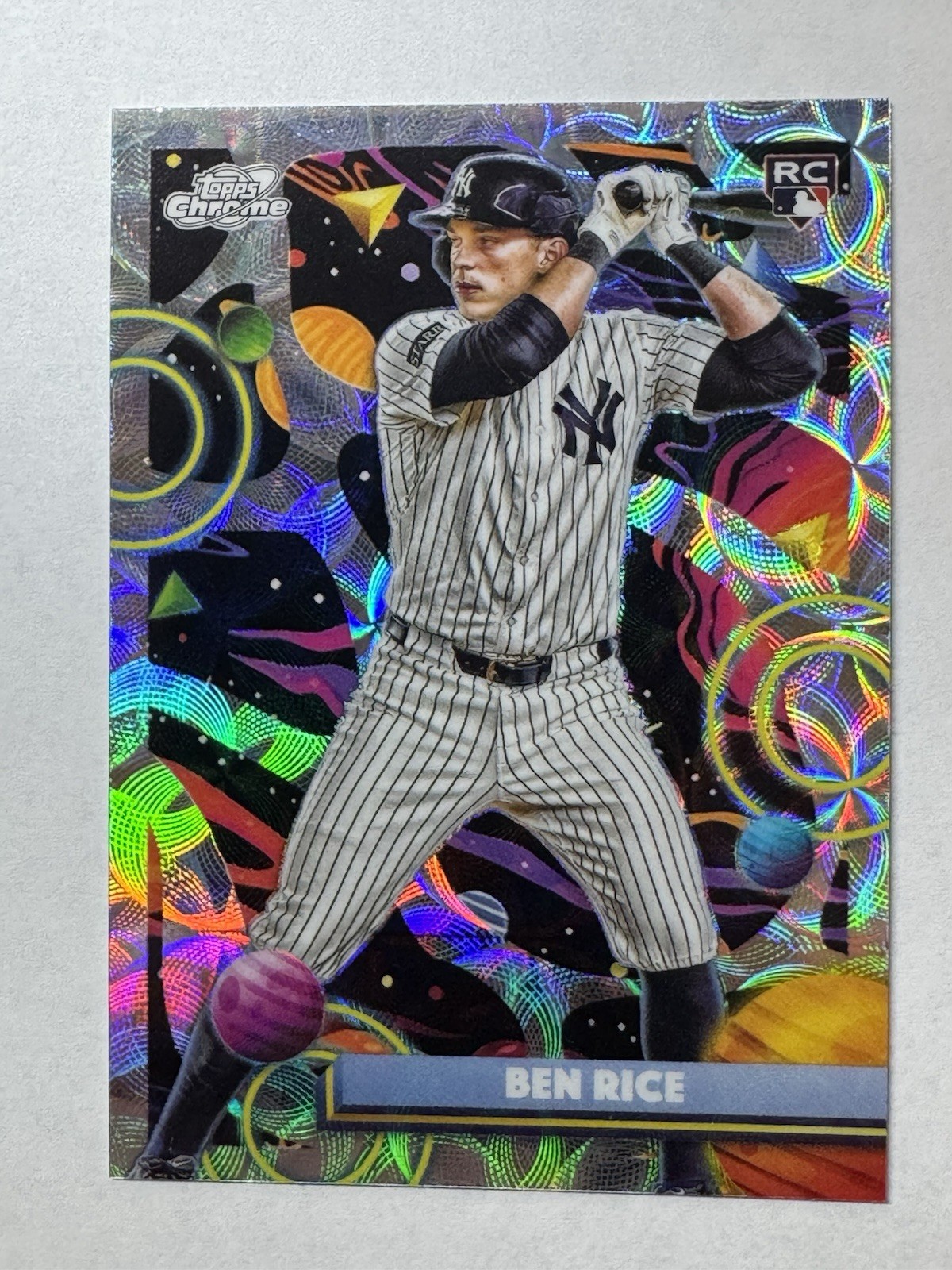 2025 Topps Cosmic Chrome Ben Rice Nucleus Refractor #174 RC Rookie