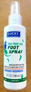 Lucky Super Soft Tea Tree Oil Foot Spray Refreshes & Deodorizes-5oz.