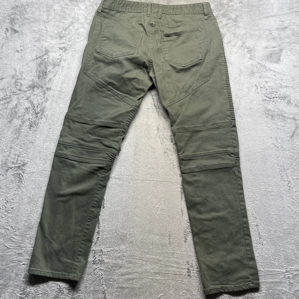 Pantalones de mezclilla Forever 21 para hombre 33 verde calce ajustado Foto 4 de 4