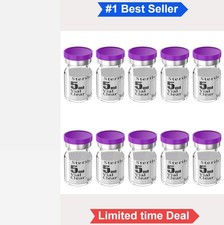 Sterile Sample Vials 5ml Borosilicate Glass with Aluminum Caps 20mm Crimp Top